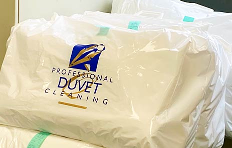 Duvets dry cleaned and packed
